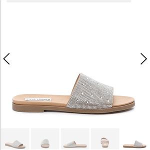 Steve Madden rhinestone slides